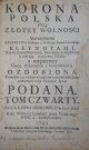 Niesiecki, K. Korona polska przy złotey wolności Niesiecki, K. Korona polska przy złotey wolności